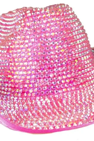 COWGIRL HAT BEJEWELED  PINK