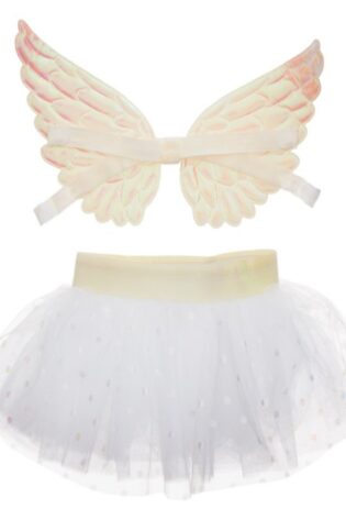 TUTU BABY ANGEL SET WHITE
