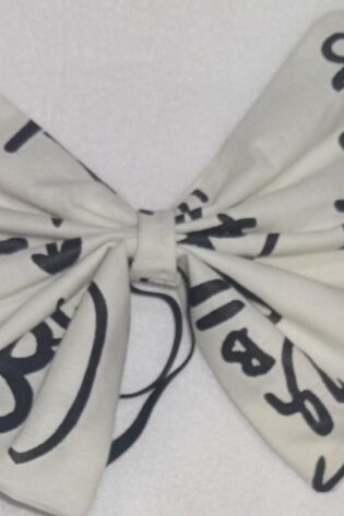 MAD SCIENTIST/ MATHAMATICS  BOW TIE WHTE