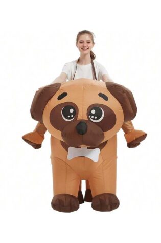 dog ride / carry me inflatable costume