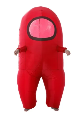 Among Us Inflatable Costume red