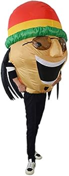 Jamaican Head Inflatable Costume – Adult