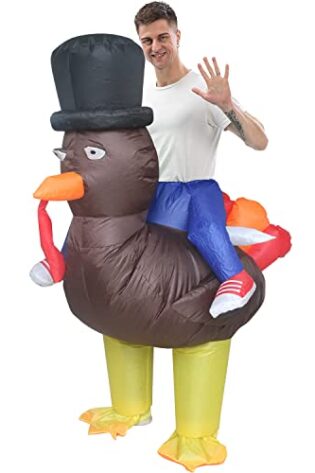 turkey ride/carry me inflatable costume