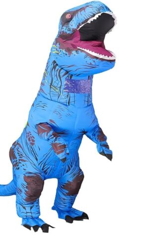 T-REX BLUE INFLATABLE DINOSOAR KIDS