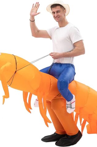 PRAWN RIDE ON INFLATABLE SEA CREATURE