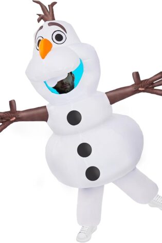 Olaf snowman inflatable costume