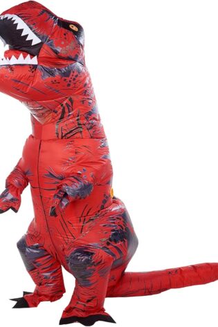 T-REX INFLATABLE DINOSAURS KIDS RED