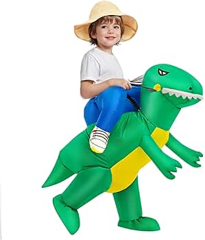 DINO GREEN RIDE ON INFLATABLE KIDS