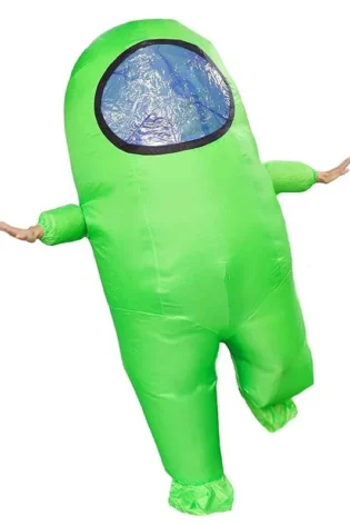 Among Us Inflatable Costume green