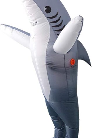 Shark Inflatable Costume Grey