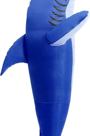 Shark inflatable costume Royal Blue