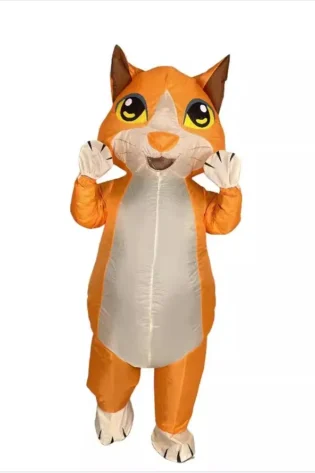 ginger cat inflatable costume