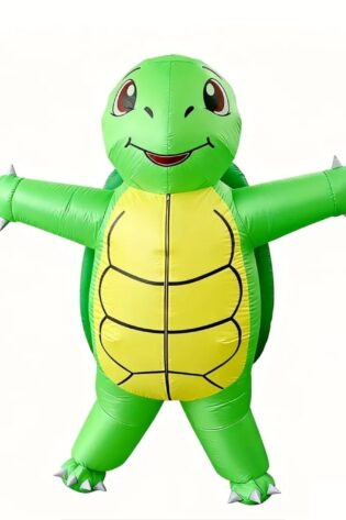 TURTLE INFLATABLE GREEN ADULT