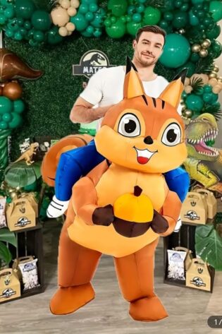 Squirrel Ride On Inflatable Costume