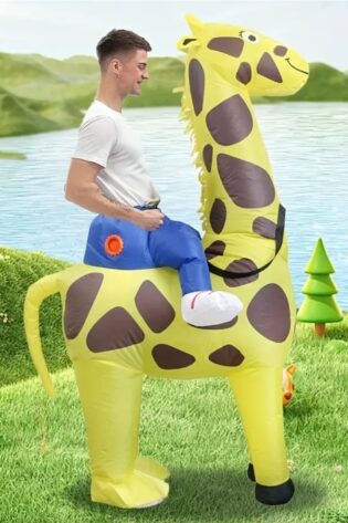 GIRAFFE RIDE ON INFLATABLE COSTUME