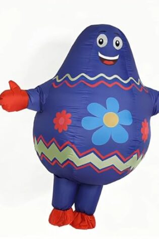 EASTER EGG INFLATABLE COSTUME BLUE