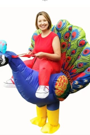 PEACOCK RIDE ON INFLATBLE COSTUME