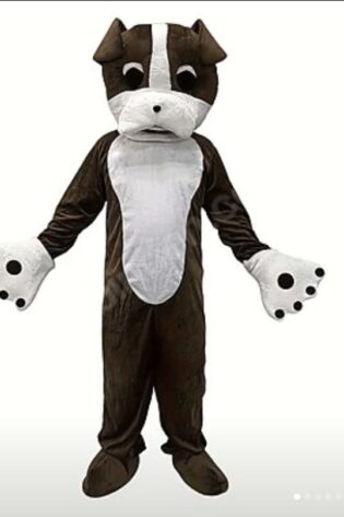 bull dog mascot costume hire