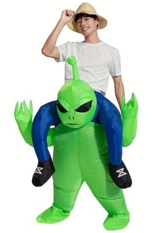 alien ride on inflatable costume