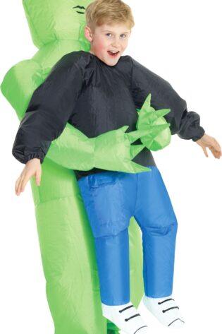 CAUGHT BY ALIEN KIDS INFLATABLE COSTUME