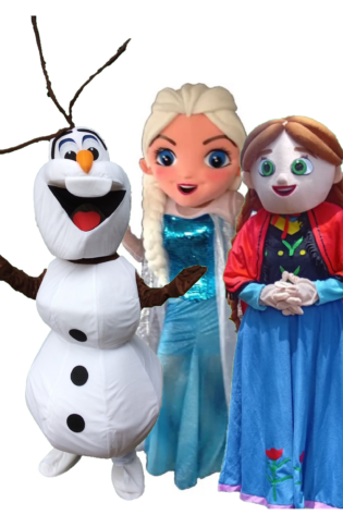 Frozen Mascot Trio – Elsa, Anna & Olaf