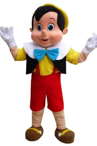 Pinocchio character mascot hire