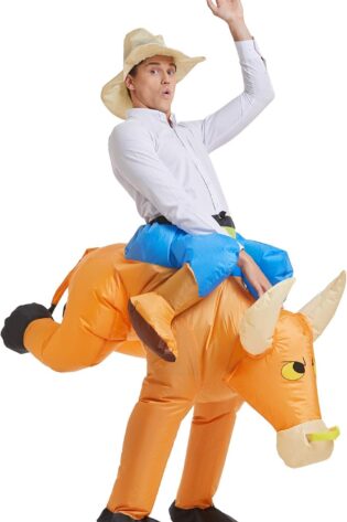 Ride On Me Bull Inflatable Costume