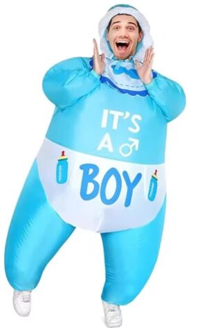 baby boy inflatable light blue