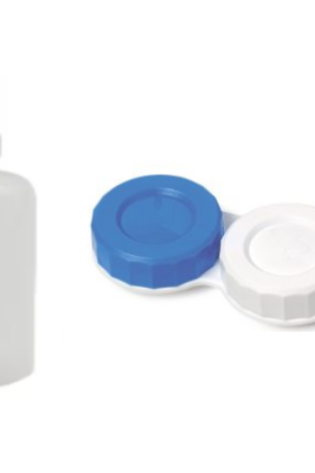 CONTACT LENSE STORAGE BOX AND SOLUTION