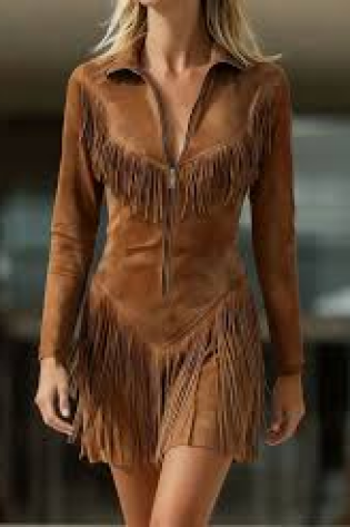 cowgirl fringe western dress