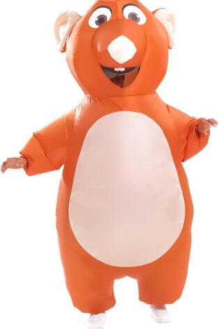 brown rat inflatable costume