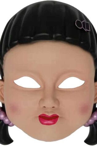 squid games red/green light doll mask