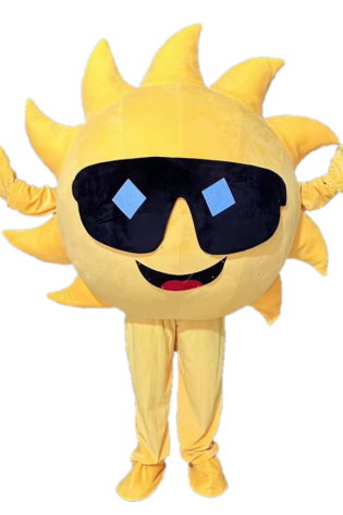 sun shine mascot costume hire