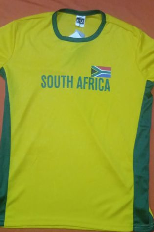 South African supporter t-shirt -hire