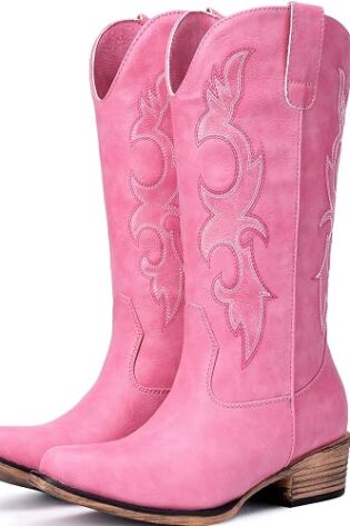 cowboy boot ladies pink - rental