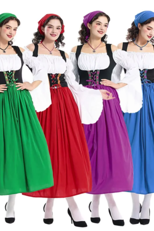 Adult German/Bavarian-Style Dress  – Hire