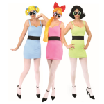 Powerpuff Girls trio costume set