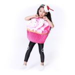 Girl in cupcake costume