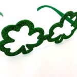 Shamrock shaped party glasses