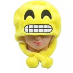 Yellow emoji face hat