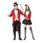 Ringmaster and circus performer costumes