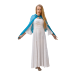 Woman in white fantasy gown